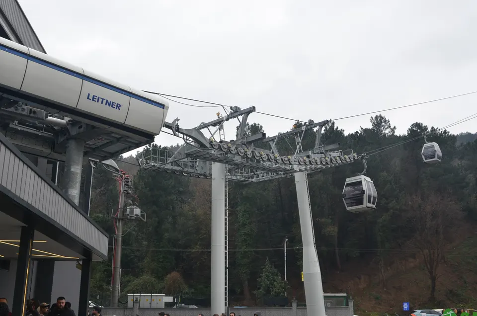 Teleferik hattı ve direkler, Sapanca Teleferiği
