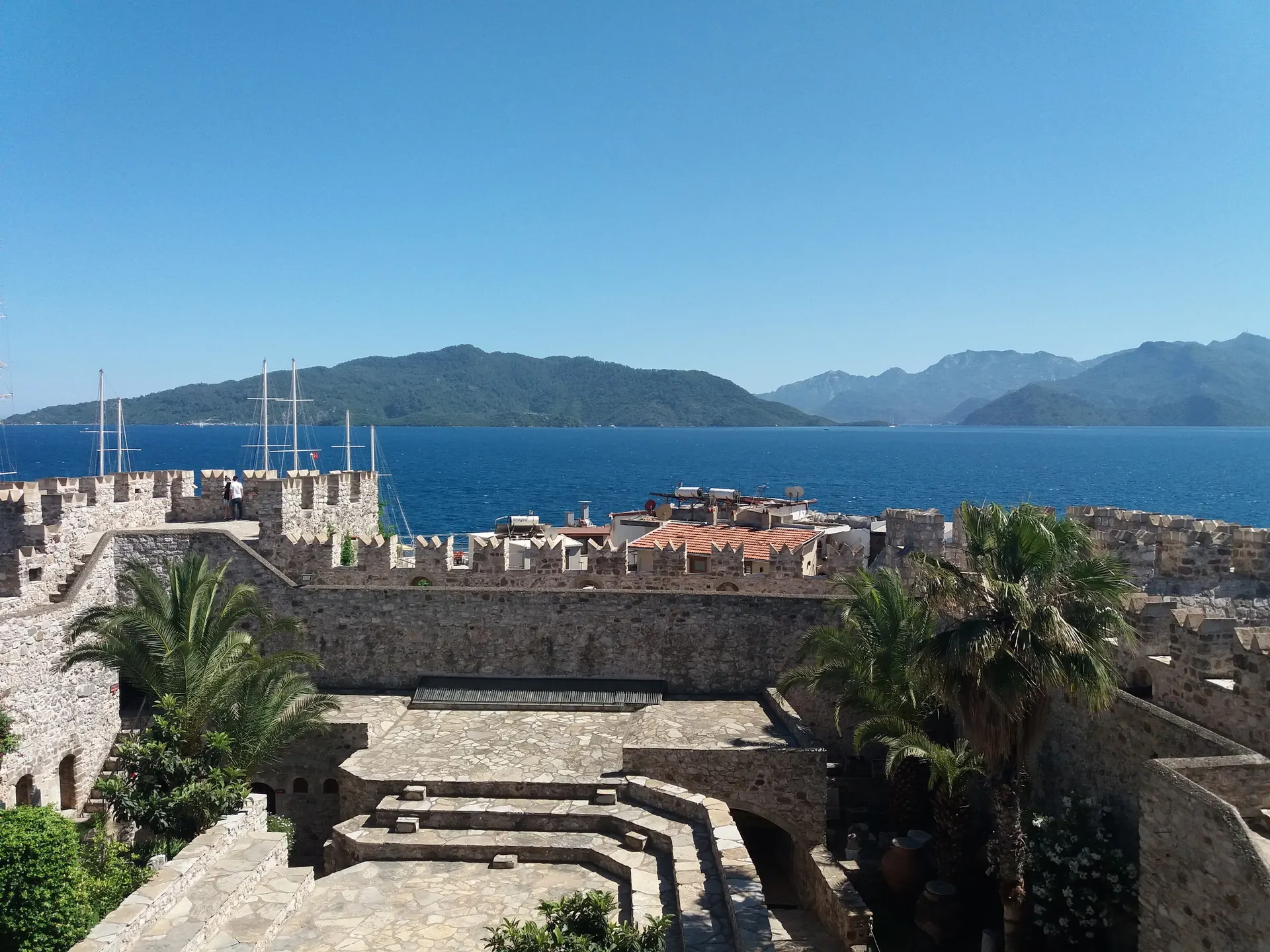 Marmaris Kalesi'nden körfez, Marmaris