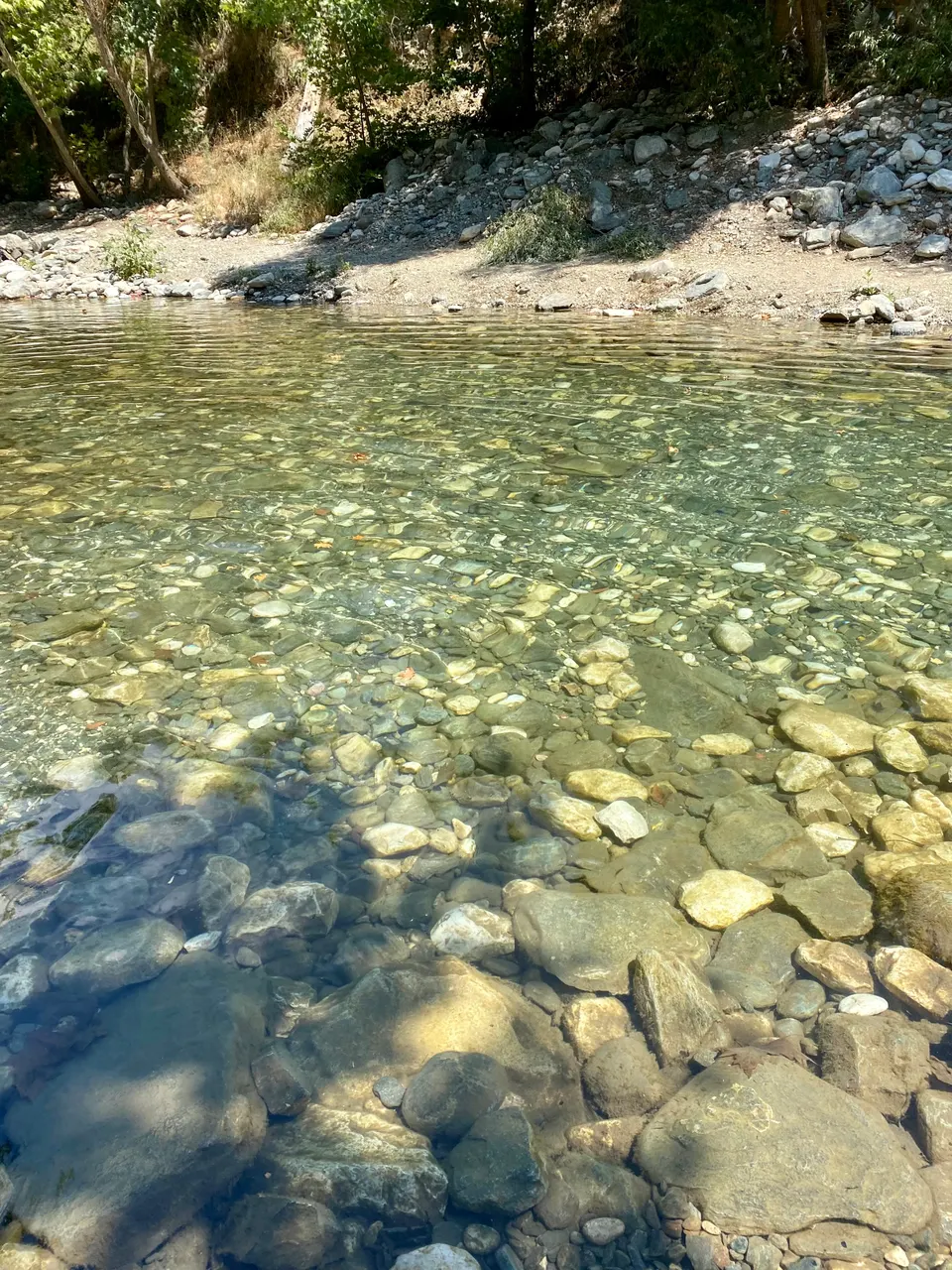 Şahindere'de çakıllı dere yatağı, Şahindere Kanyonu