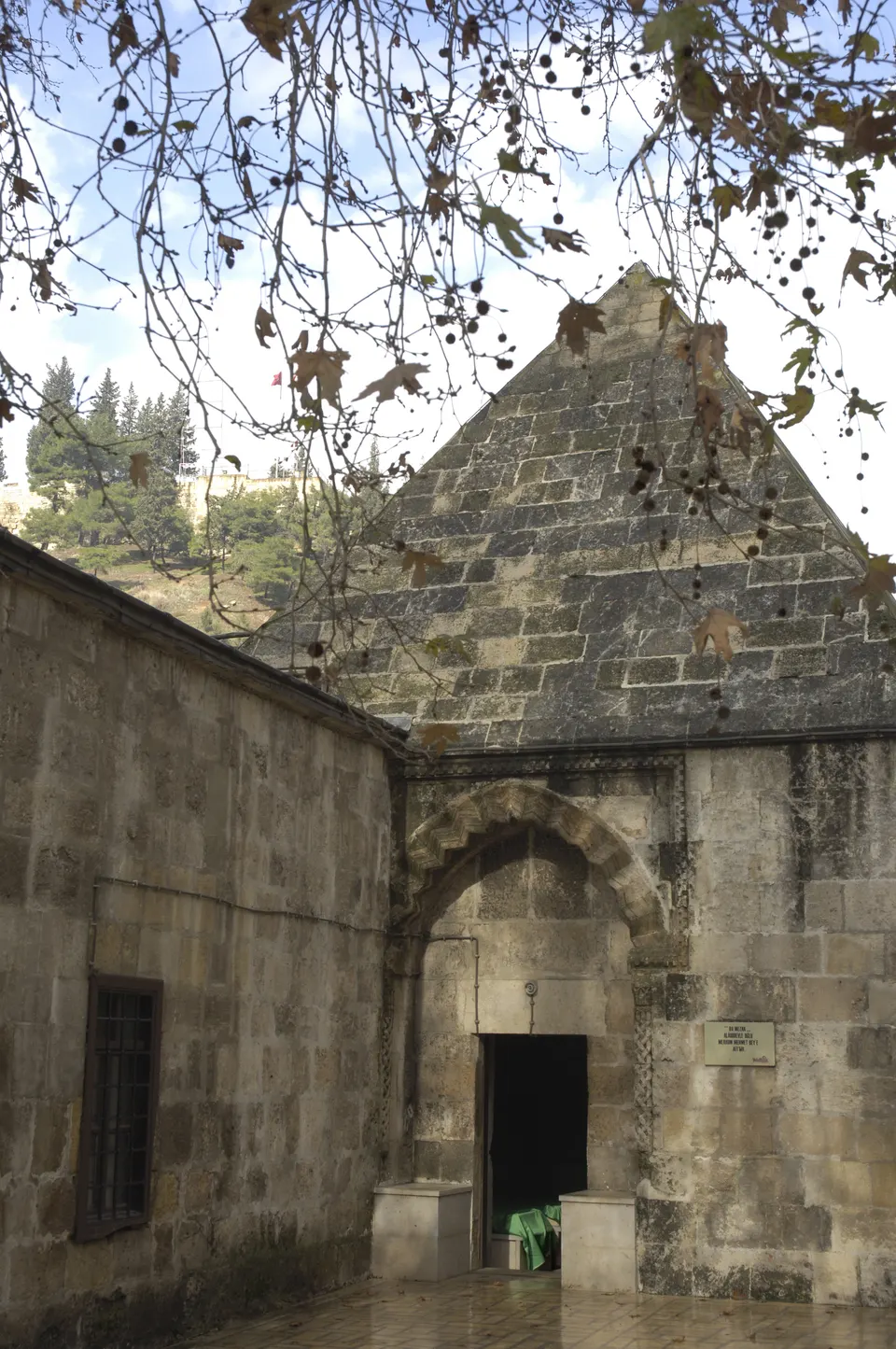 Taş Medrese, kümbet ve giriş (2023 depremi öncesi), Taş Medrese
