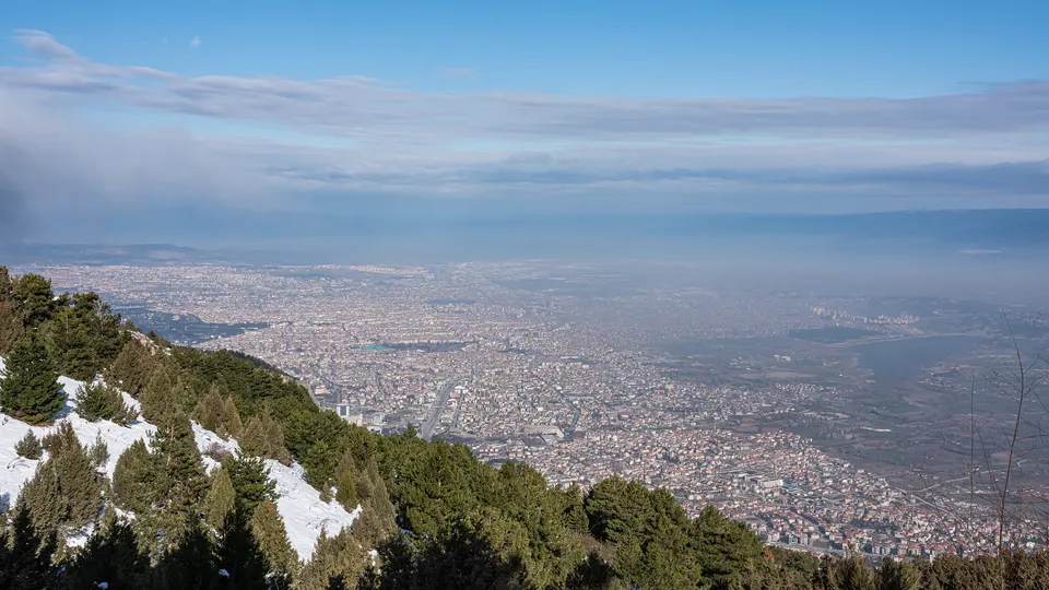 Bağbaşı seyir noktasından Denizli, Denizli Teleferik ve Bağbaşı Yaylası
