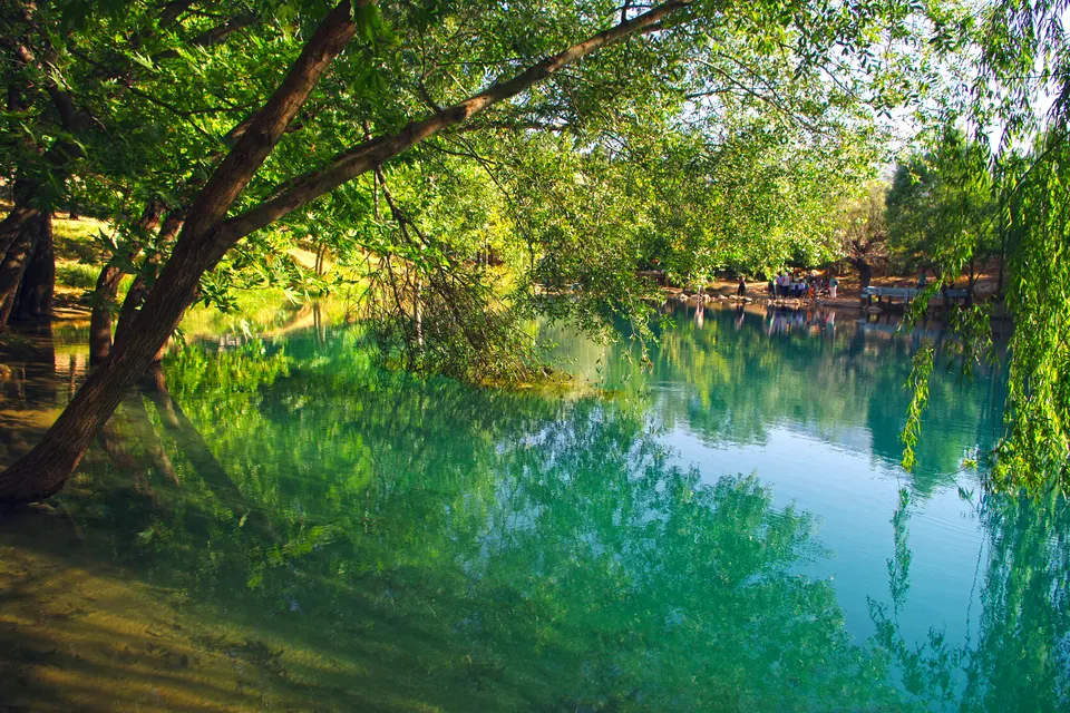 Yeşilgöz kıyısında söğütler, Yeşilgöz Obruğu
