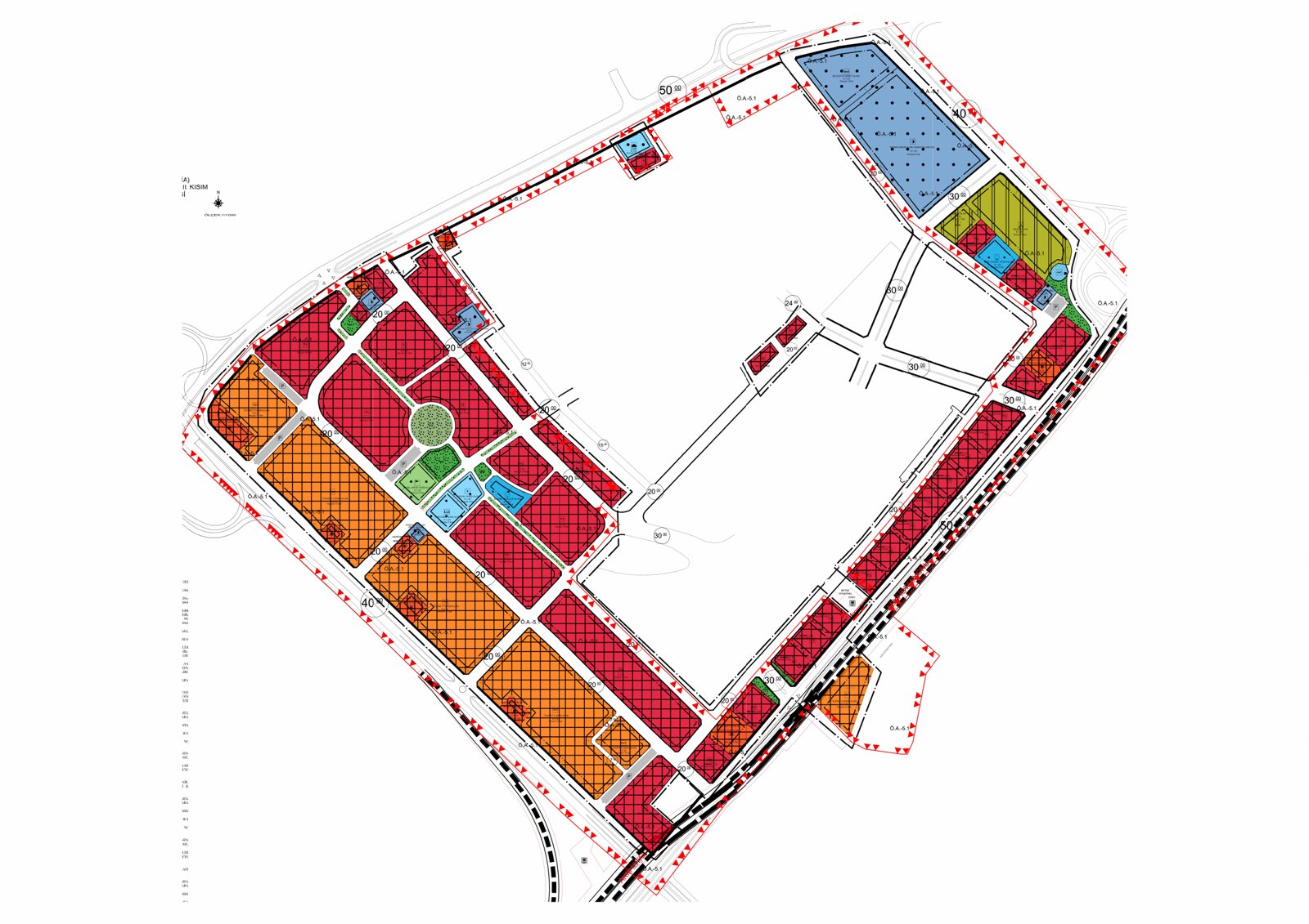 İskitler MİA KDGPA I. Etap II. Kısım uygulama imar planı paftası