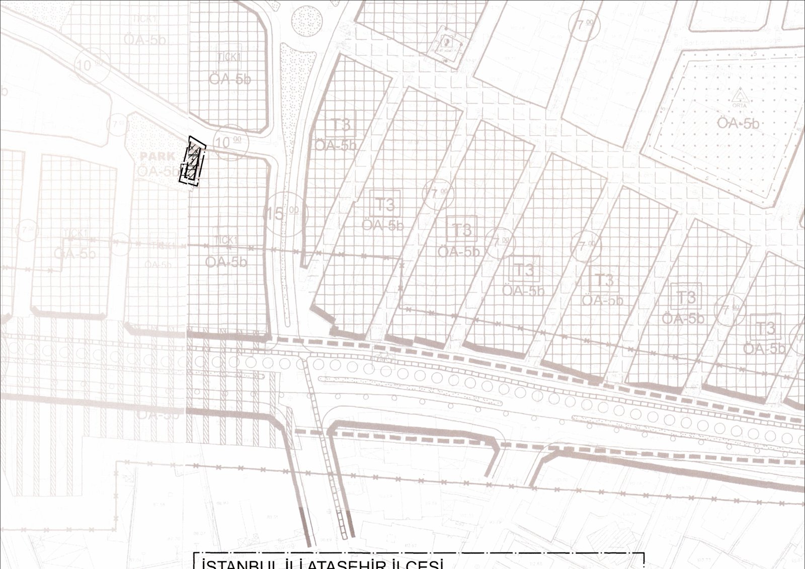 Küçükbakkalköy 2091 ada 14 parsel kuzeyindeki trafo alanı paftası